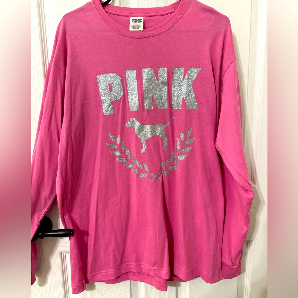 PINK long sleeve t-shirt size Large.